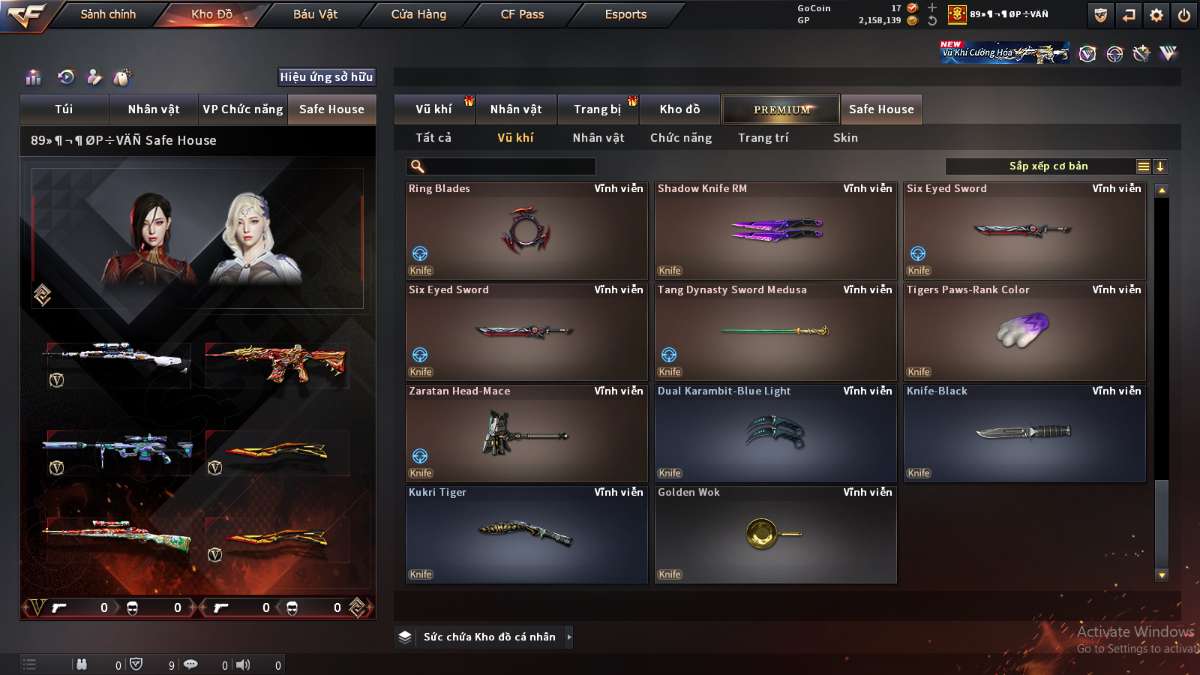 shop acc cf uy tin gia re
